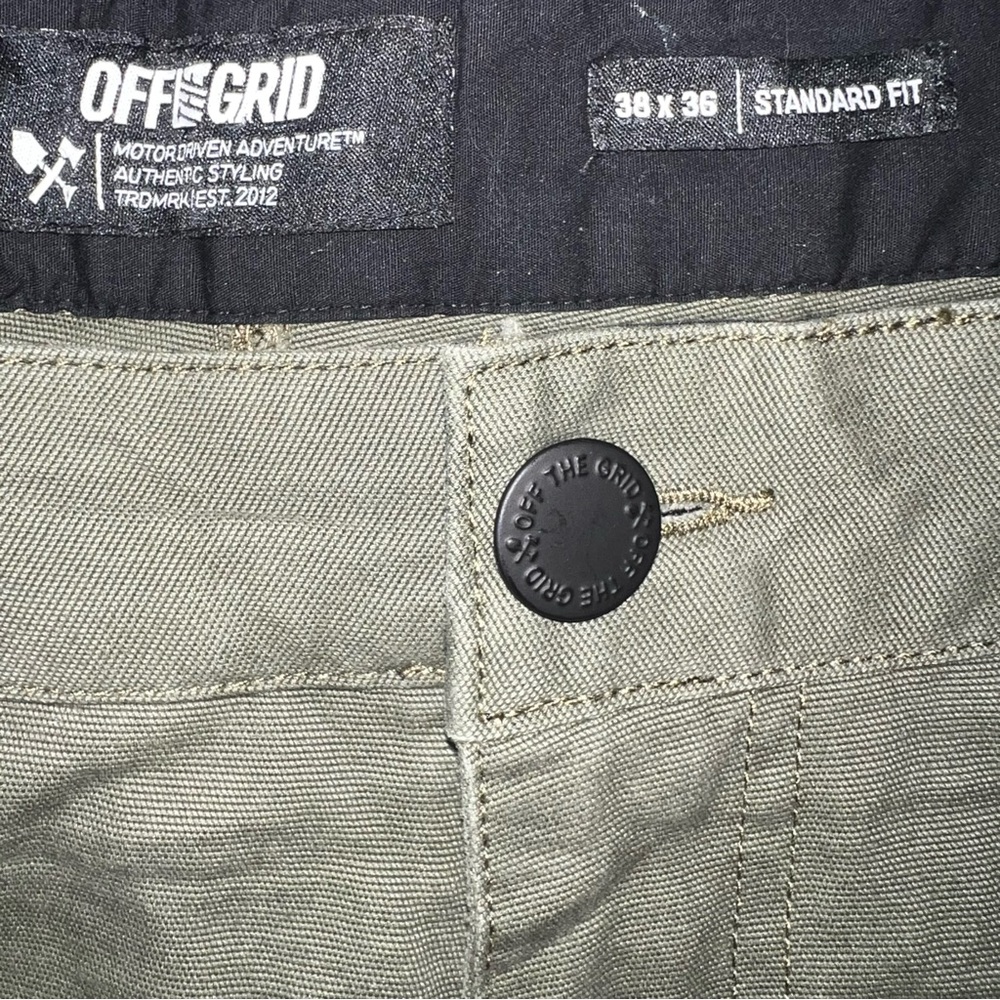 Off The Grid Trailblazer Mens 38x36 Green Standard Fit Hiking Pants